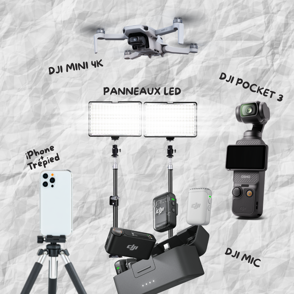 Matériel utilisé pour le projet Capscup